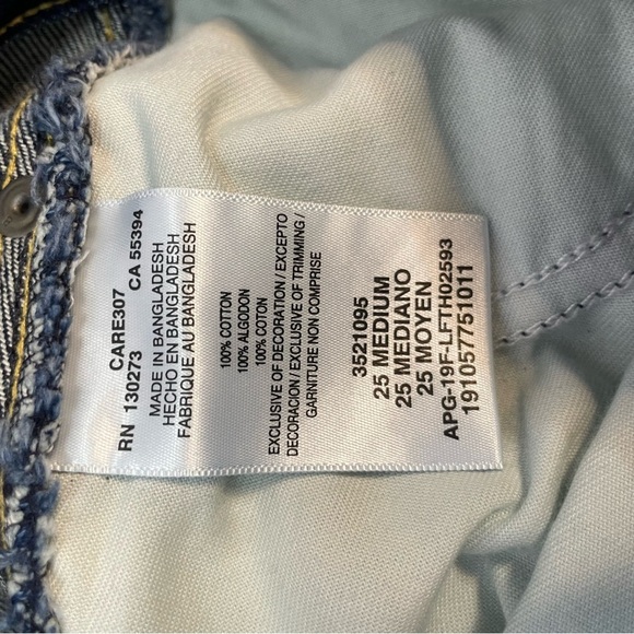 Lee High Rise Button Kansas Blue Dark Wash Denim Midi Skirt - Picture 6 of 8